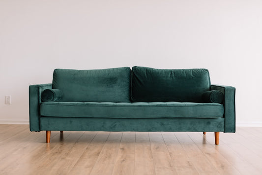 Clean fabric sofa in living room — how to clean sofa fabric at home UK